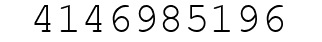 Number 4146985196.
