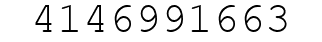 Number 4146991663.