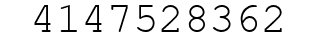 Number 4147528362.