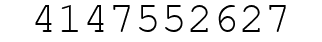 Number 4147552627.