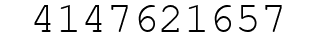 Number 4147621657.