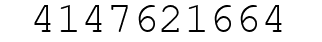Number 4147621664.