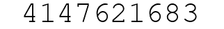 Number 4147621683.