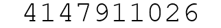 Number 4147911026.