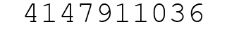 Number 4147911036.