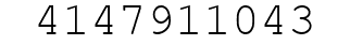 Number 4147911043.