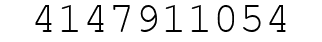 Number 4147911054.