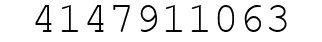 Number 4147911063.