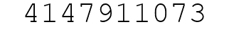 Number 4147911073.