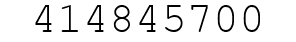 Number 414845700.