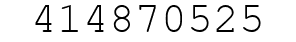 Number 414870525.