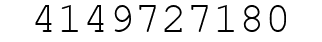 Number 4149727180.