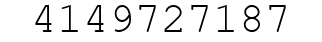 Number 4149727187.