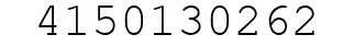 Number 4150130262.