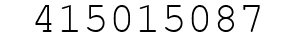 Number 415015087.