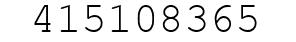 Number 415108365.