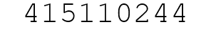 Number 415110244.