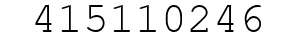 Number 415110246.