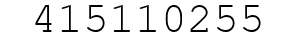 Number 415110255.