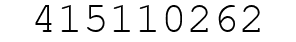 Number 415110262.