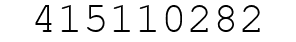 Number 415110282.