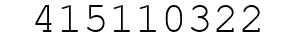 Number 415110322.