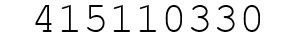 Number 415110330.