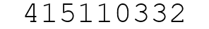 Number 415110332.