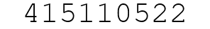 Number 415110522.