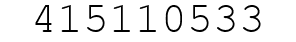 Number 415110533.
