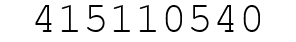 Number 415110540.