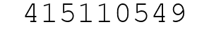 Number 415110549.