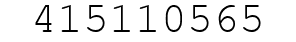 Number 415110565.