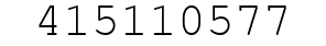Number 415110577.
