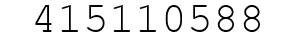 Number 415110588.