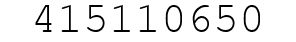 Number 415110650.