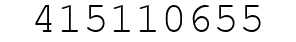 Number 415110655.