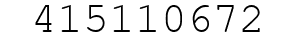 Number 415110672.