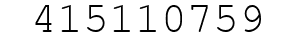 Number 415110759.