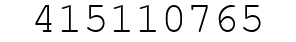Number 415110765.