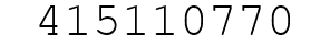 Number 415110770.