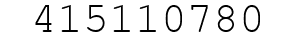 Number 415110780.
