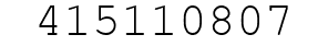 Number 415110807.