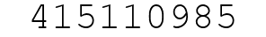 Number 415110985.