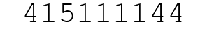 Number 415111144.