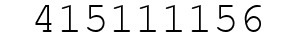 Number 415111156.