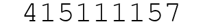 Number 415111157.
