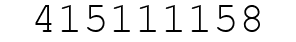 Number 415111158.