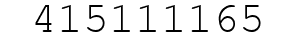 Number 415111165.