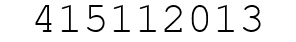 Number 415112013.